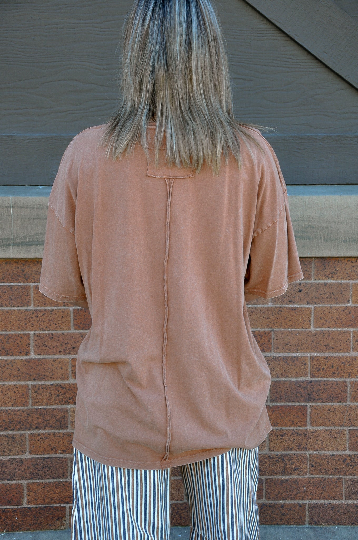 Crochet Pocket Mineral Washed Top