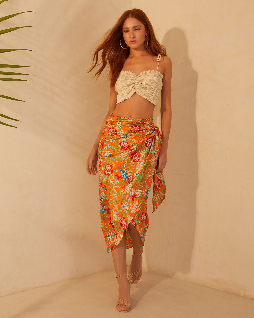 Elizia Smocked Crop Top