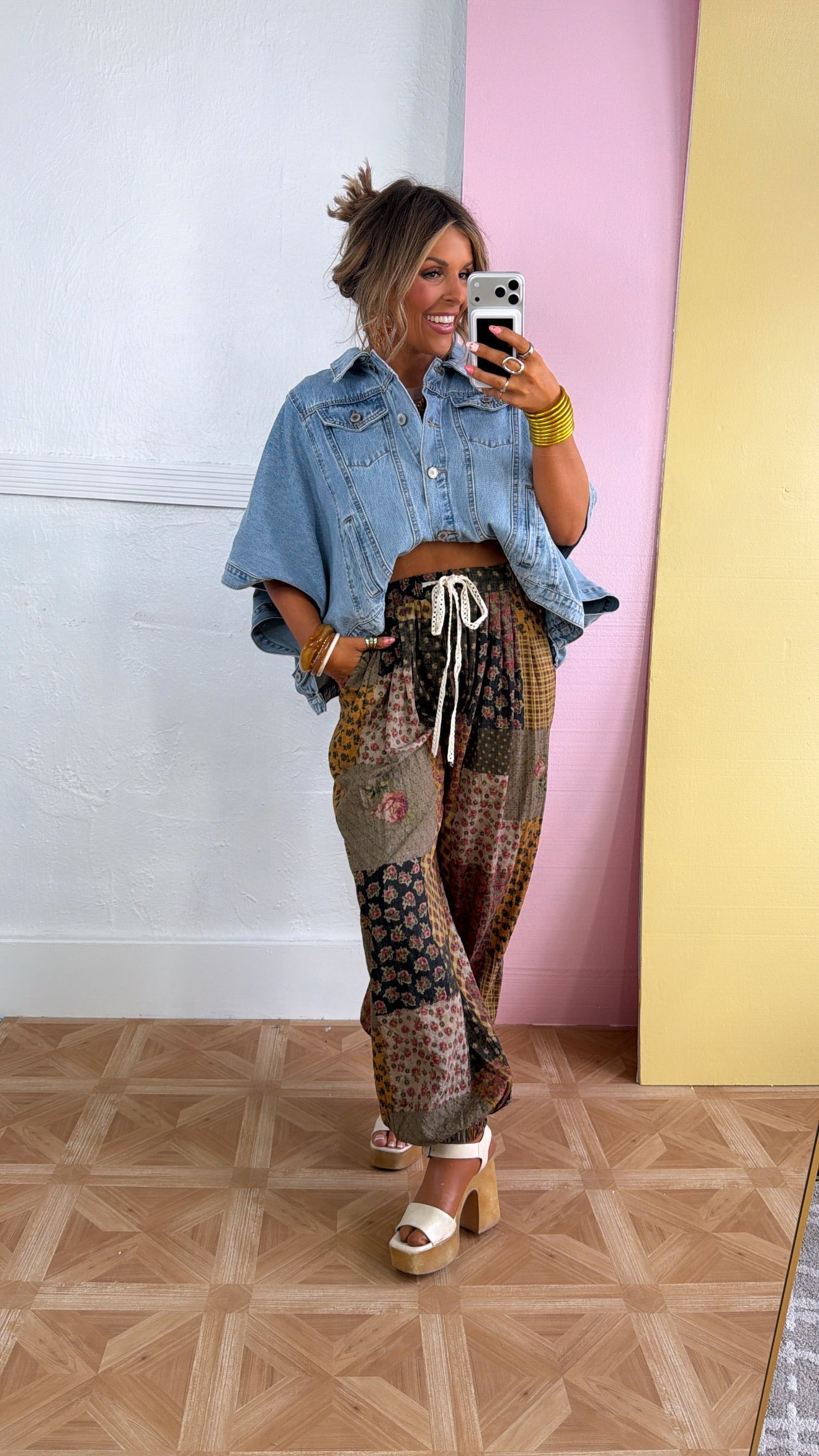 Poncho Dreams Pullover, Denim