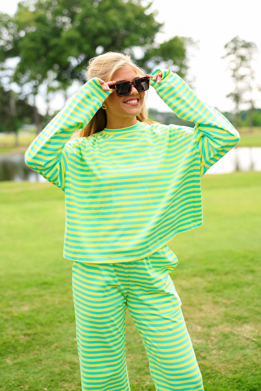 Oversized Long Sleeve Tee - Sherbet