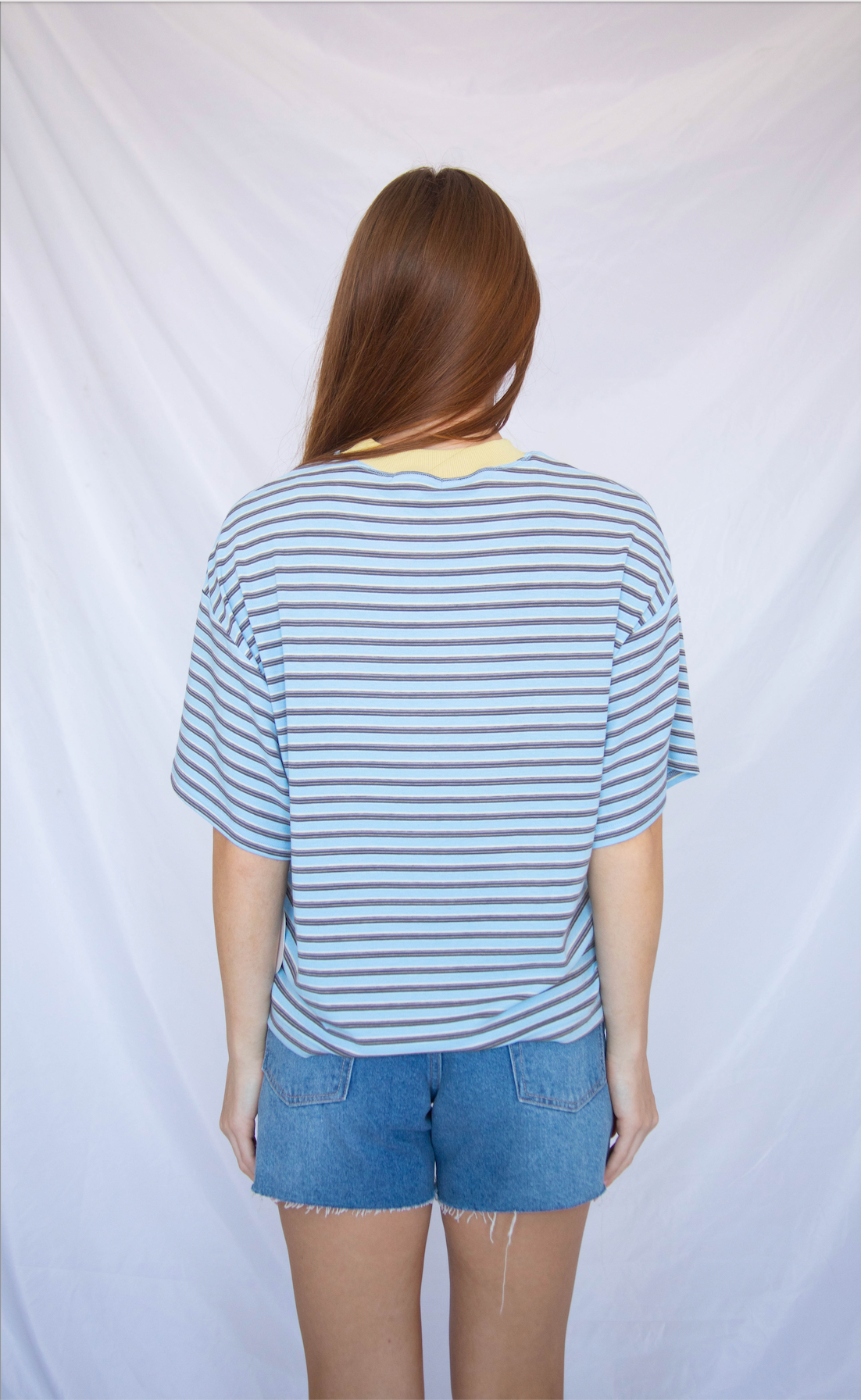 stay with me striped top - blue