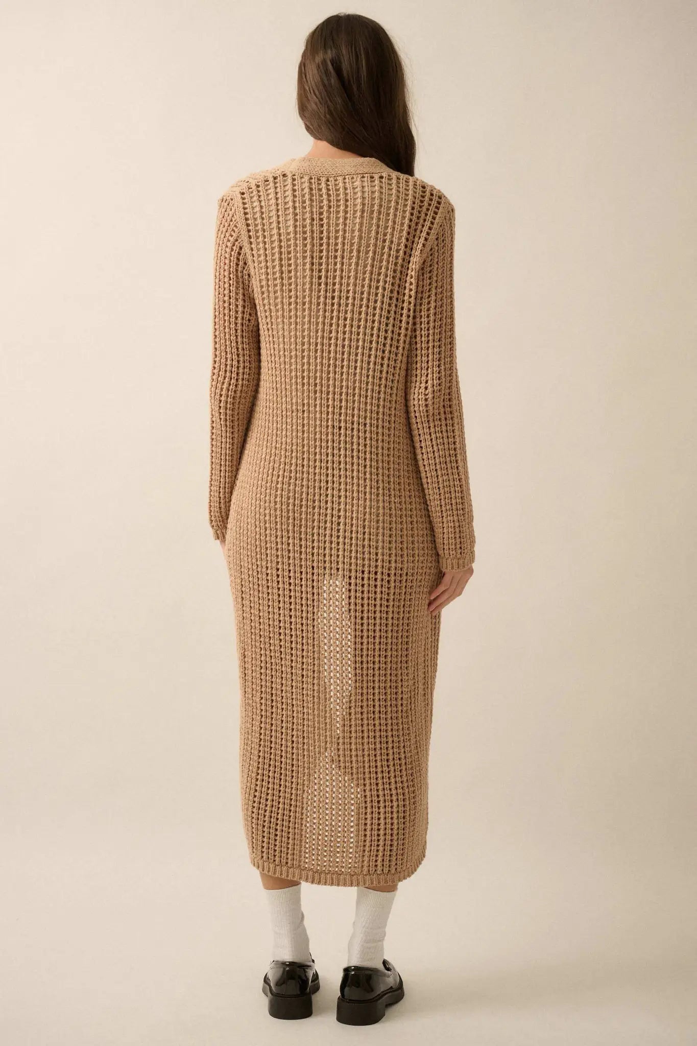 Beautiful Truth Crochet Knit Duster Cardigan