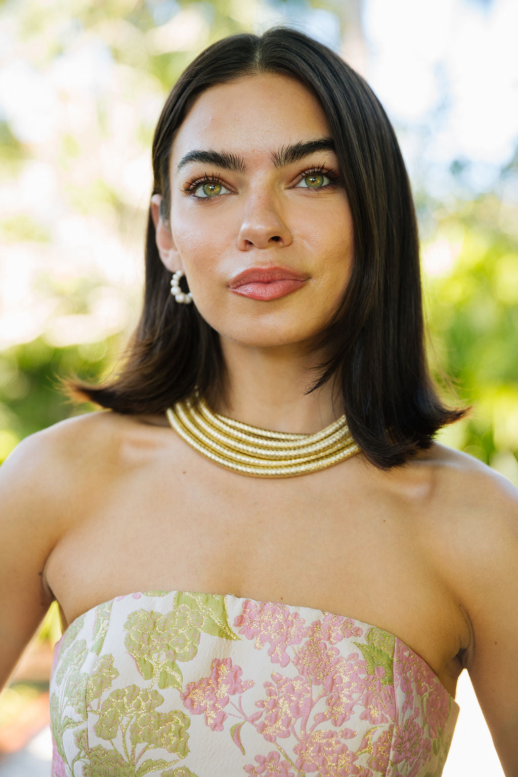 White Pearl Hoops