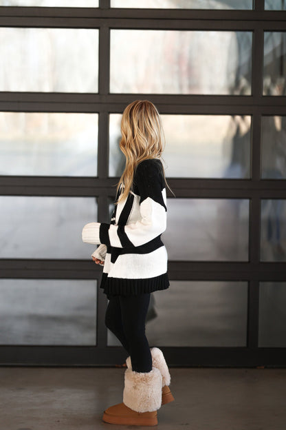 Ski In Knit Sweater - Black
