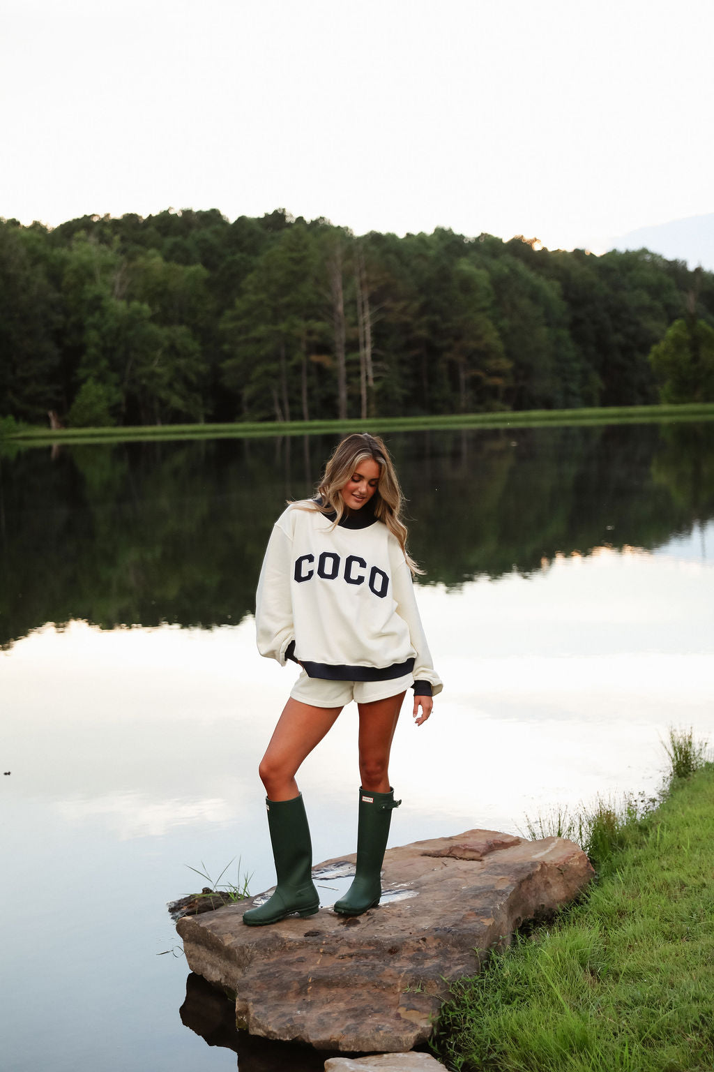 Two Tone Classic Mockneck - Vanilla