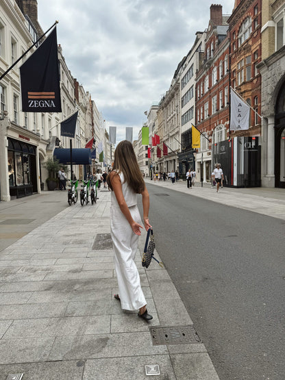 Vince Pants - White Linen