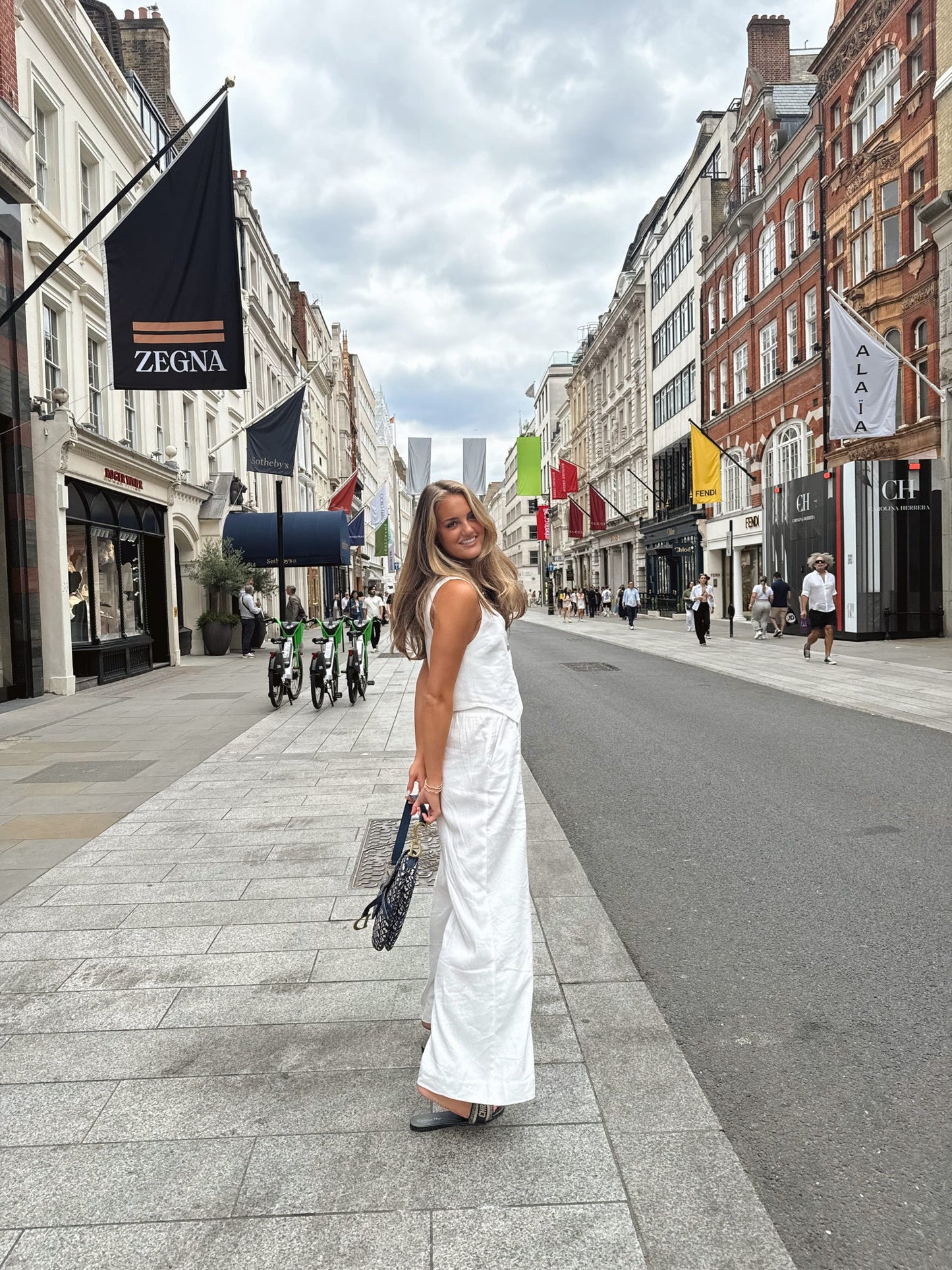 Vince Pants - White Linen