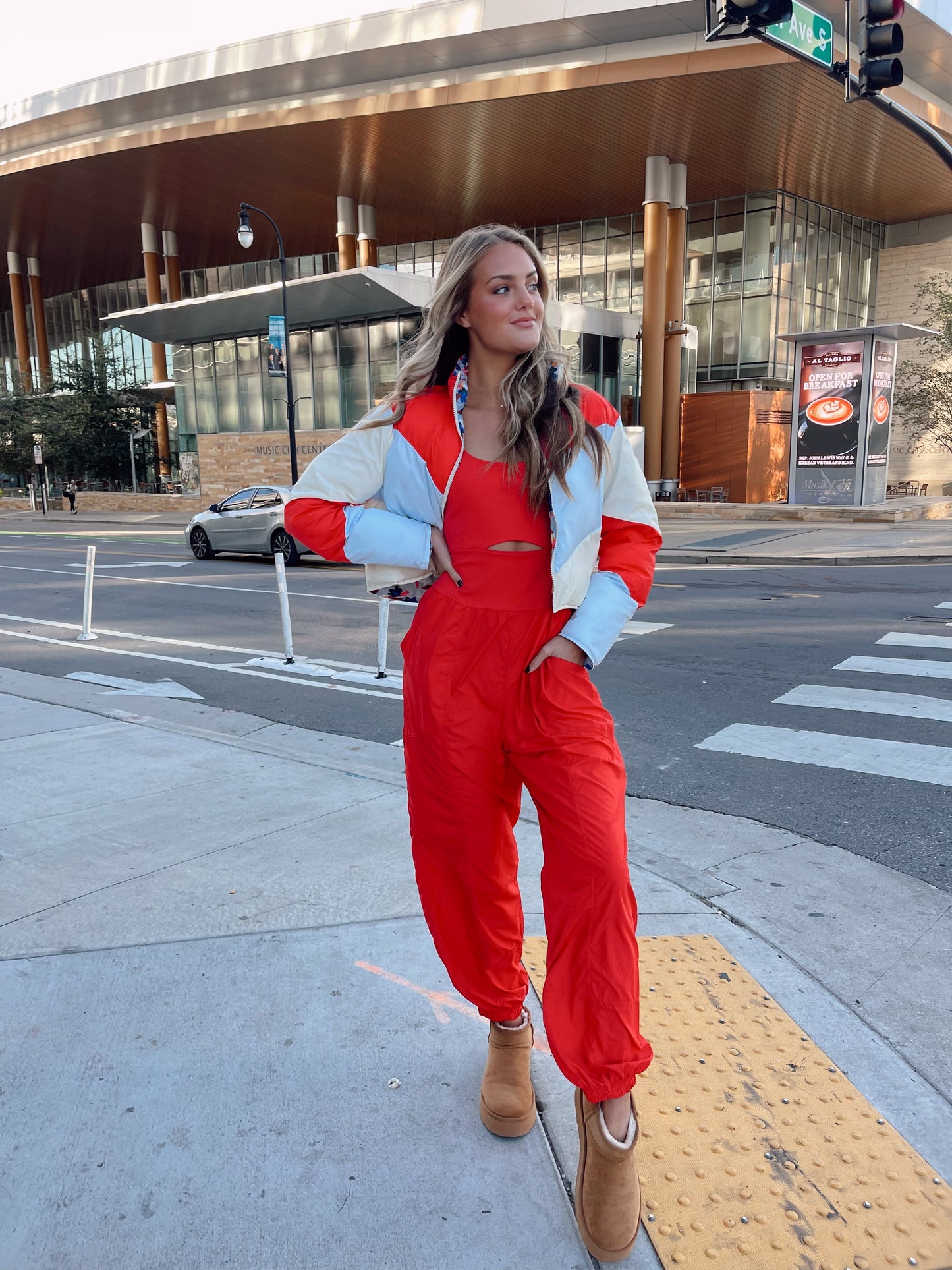 Righteous Onsie -  Red FREE PEOPLE