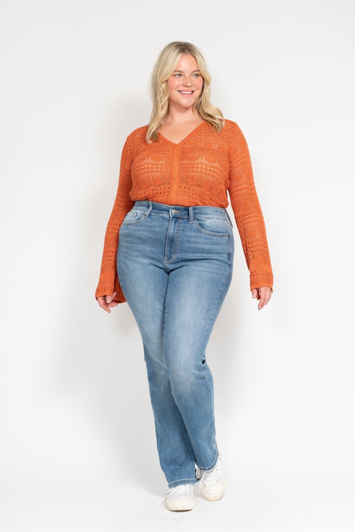 Curvy JB CORE HW Classic Contrast Wash Bootcut