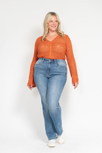 Curvy JB CORE HW Classic Contrast Wash Bootcut