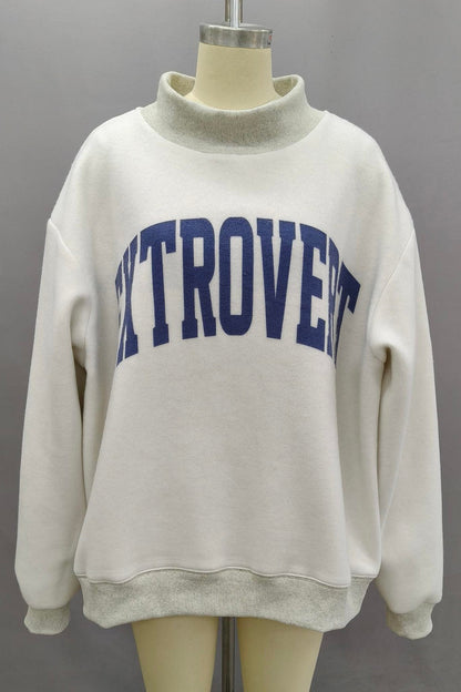'Introvert &amp; Extrovert' Reversible Sweatshirt