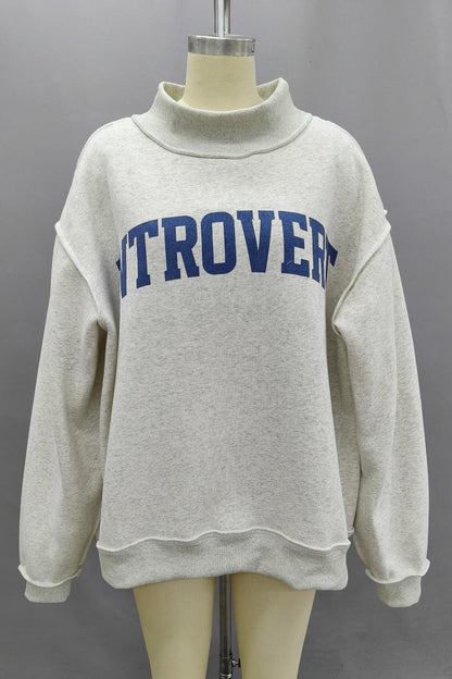 'Introvert &amp; Extrovert' Reversible Sweatshirt
