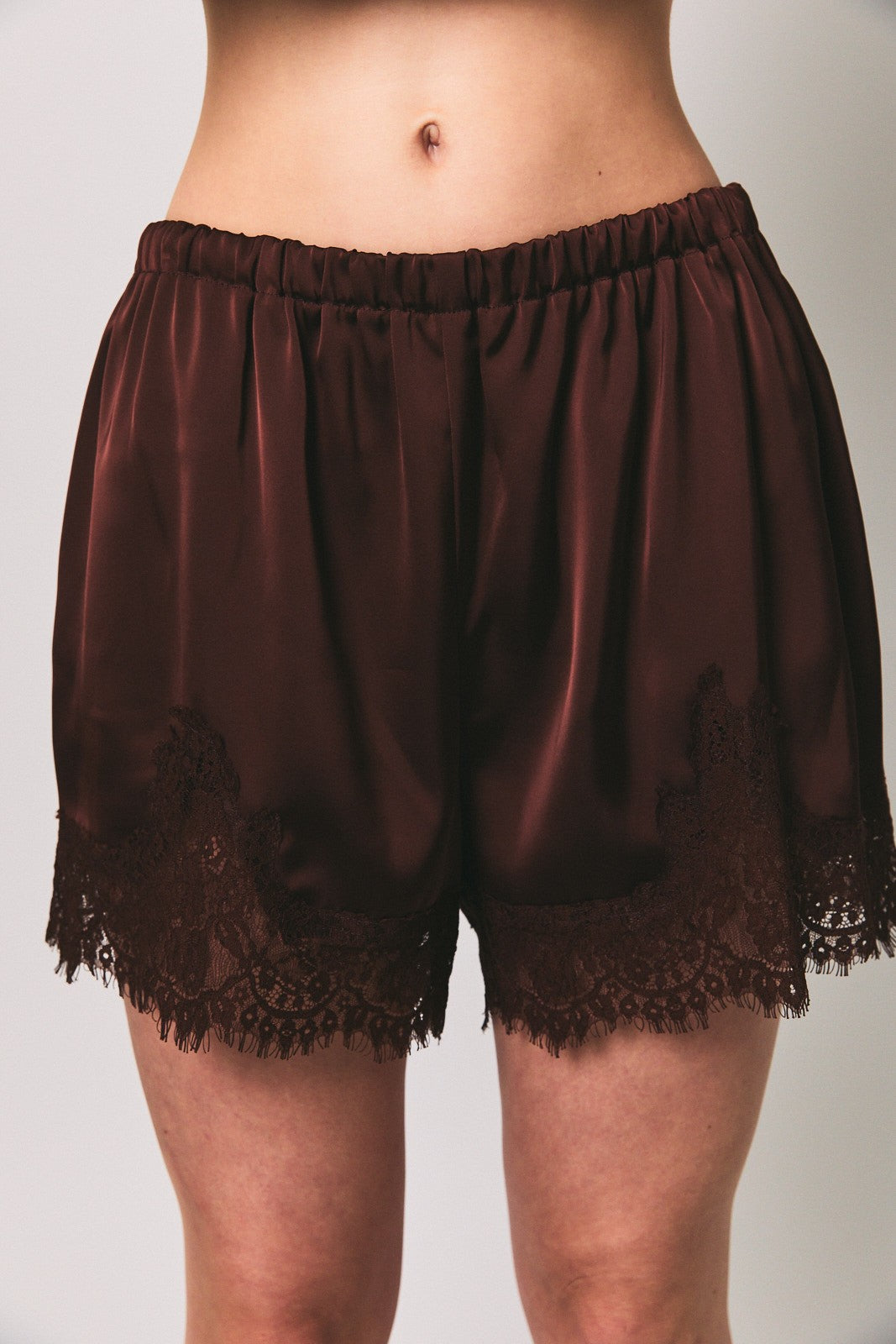 Elastic Waist MR Lace Trim Shorts