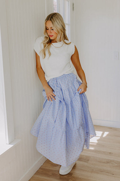 Sweet Whisper High Waist Maxi Skirt
