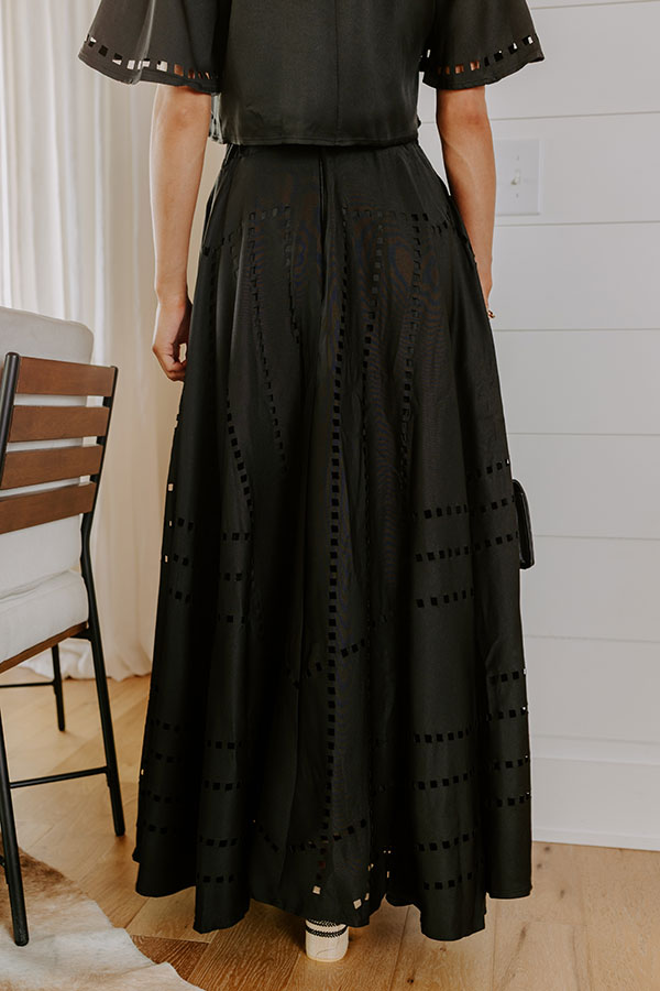 Vineyard Cutie High Waist Cut Out Maxi Skirt