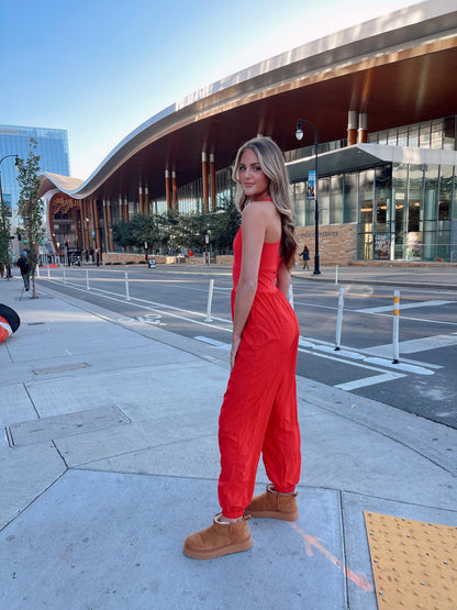 Righteous Onsie -  Red FREE PEOPLE