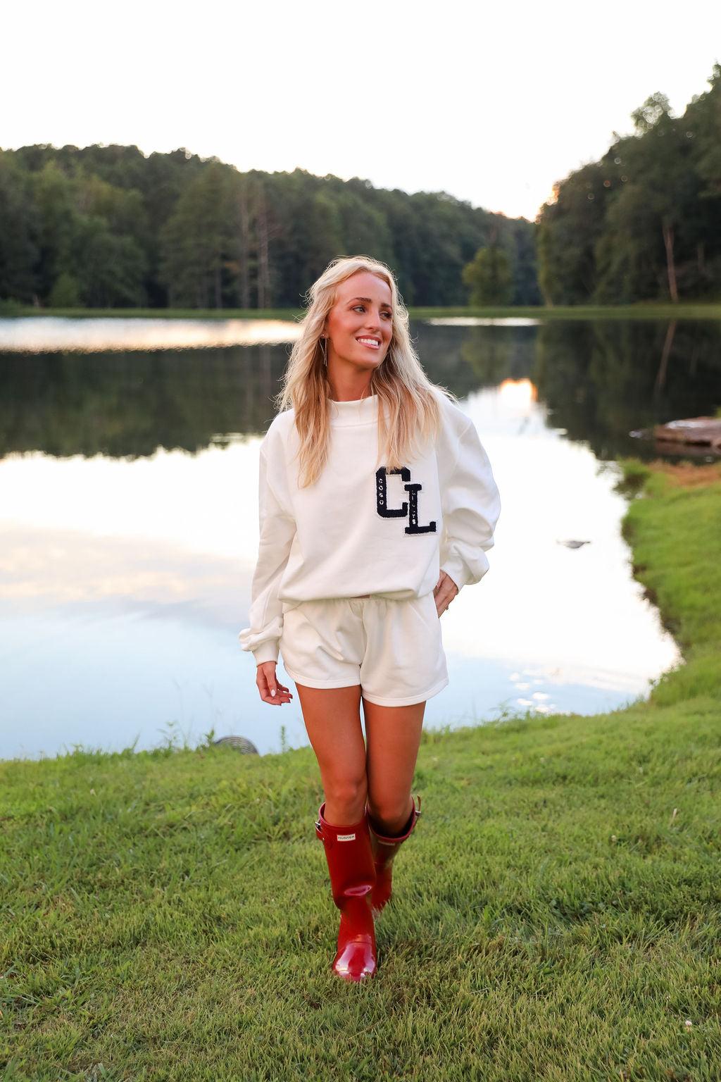 Varsity Mock Neck - Sugar Milk