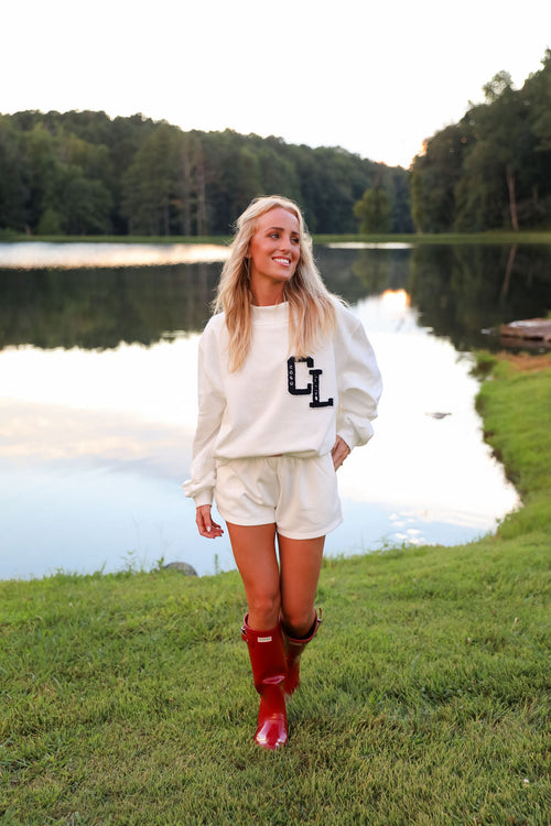 Varsity Short - Sugar Milk