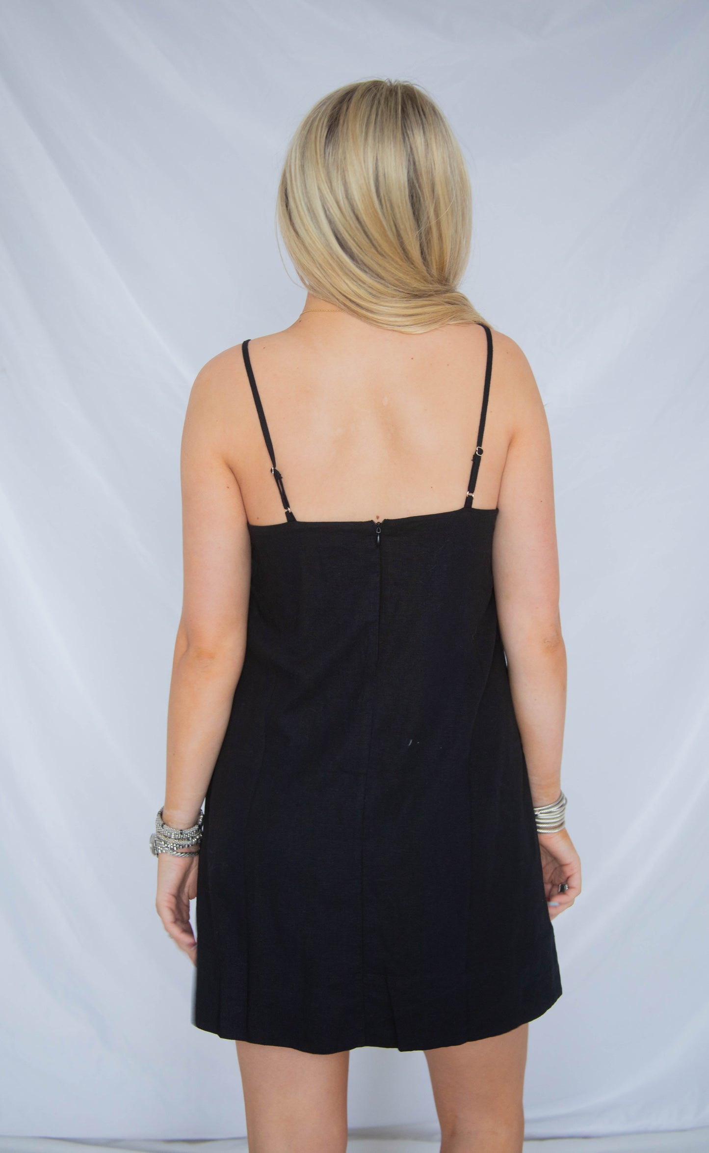 z supply: maude mini dress - black