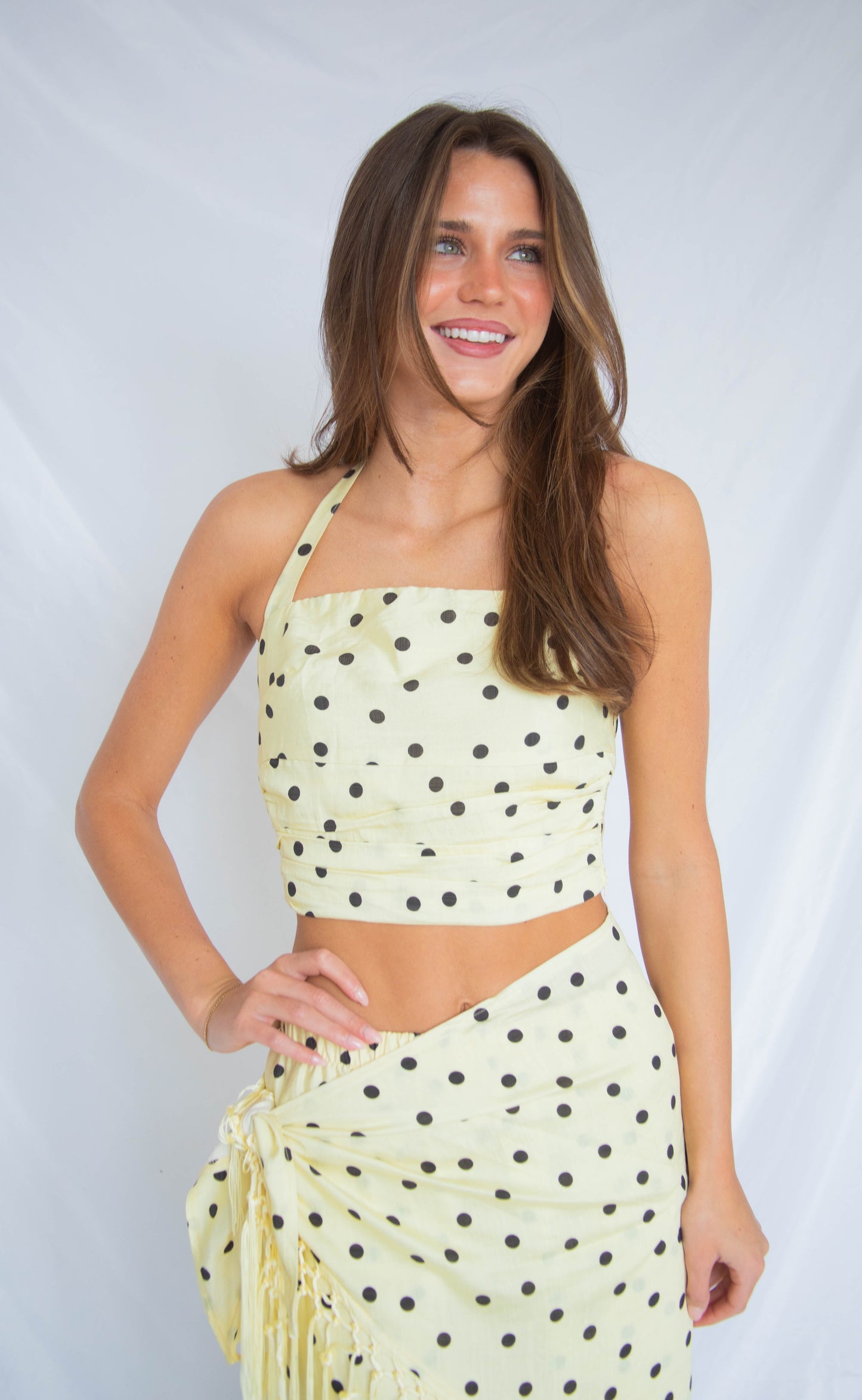 see you smile polka dot set