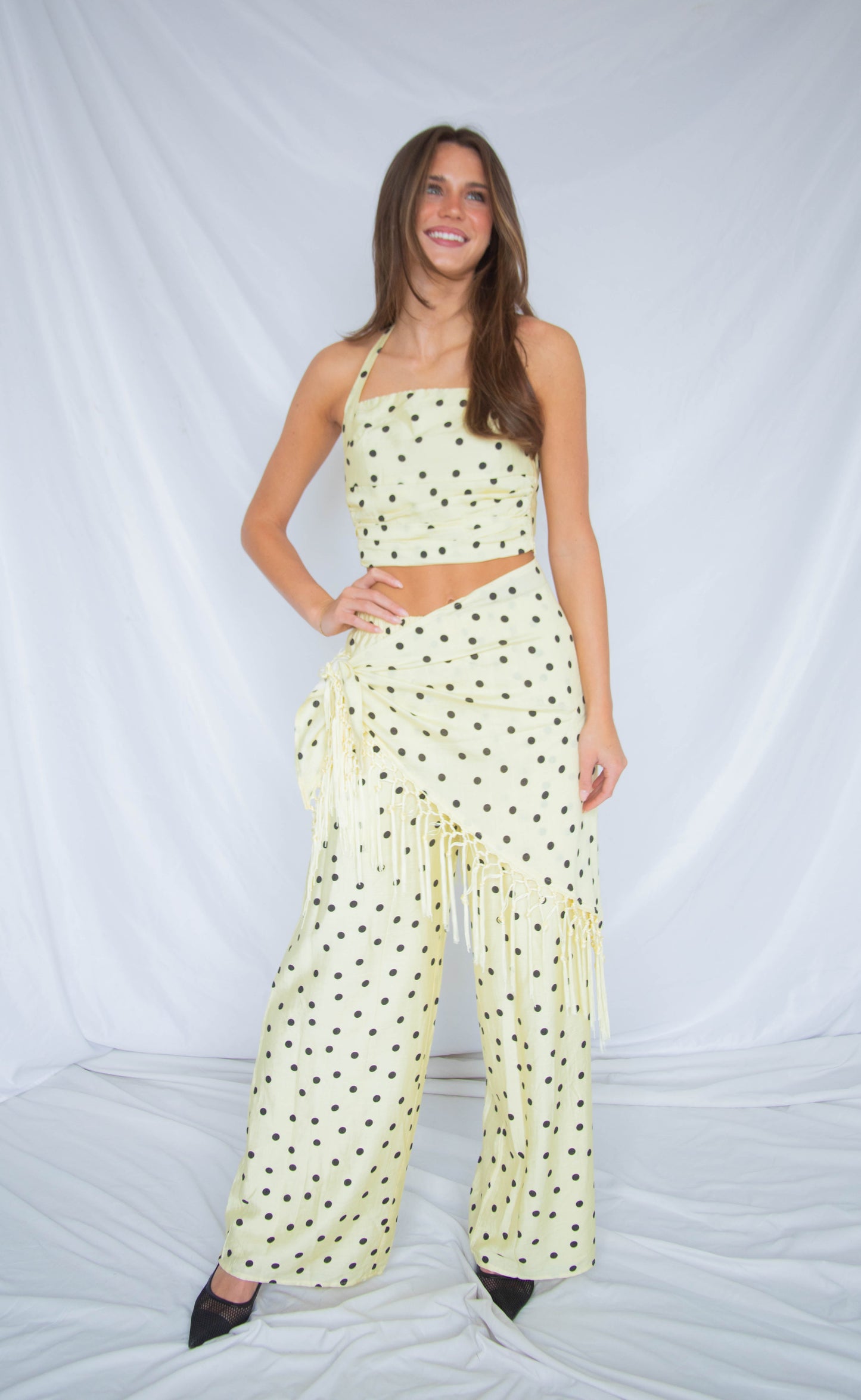 see you smile polka dot set