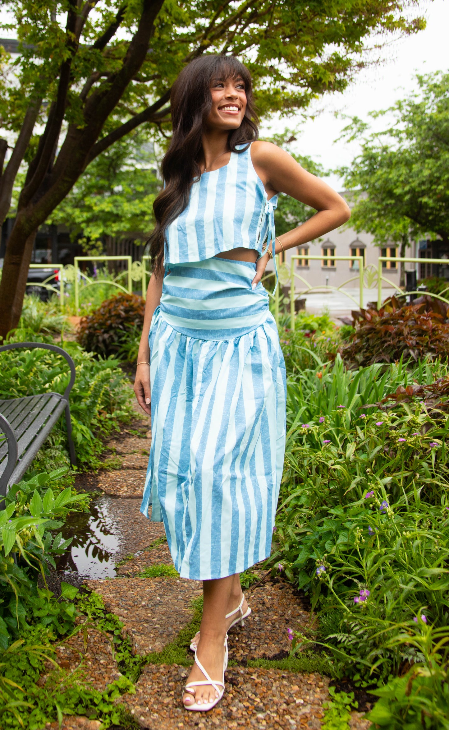 talk to me striped set