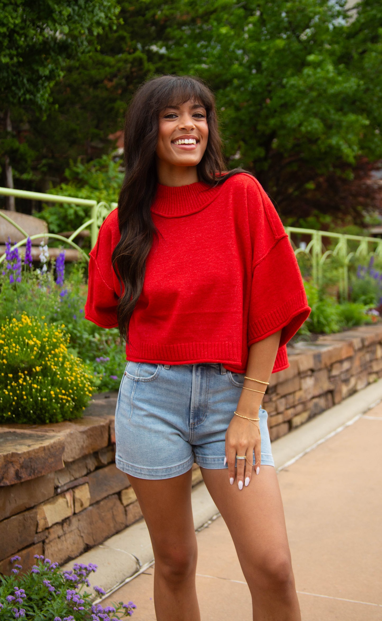 still want to believe sweater - red
