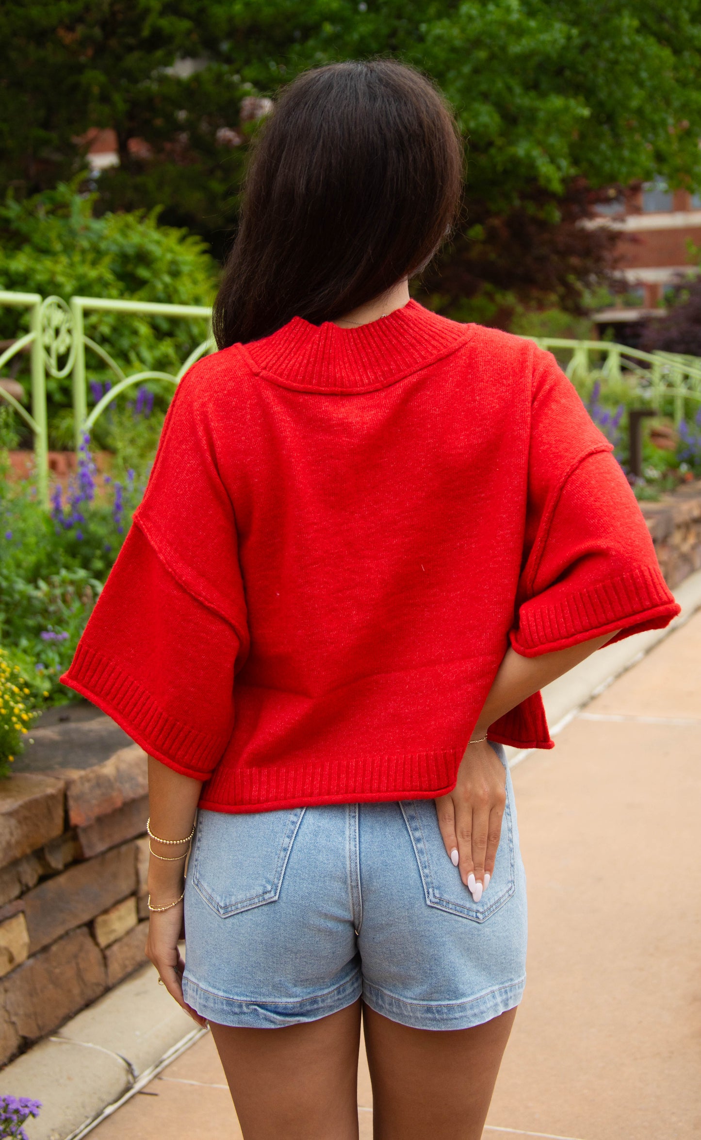 still want to believe sweater - red