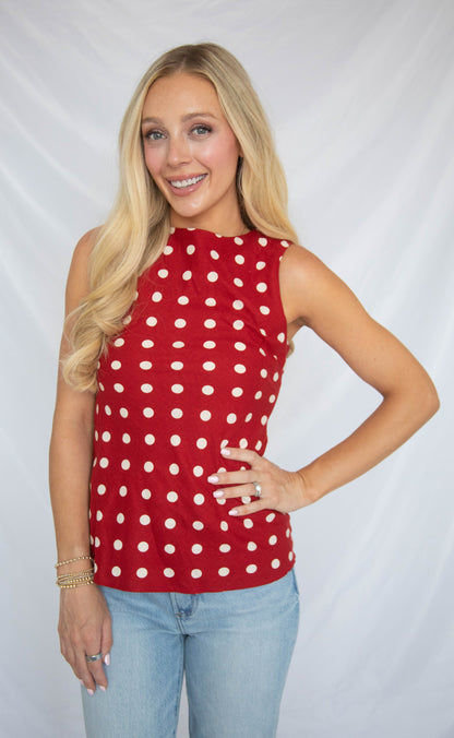 take me out polka dot top