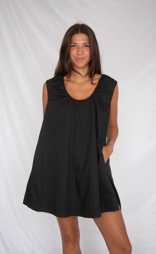 sweet memory mini dress - black