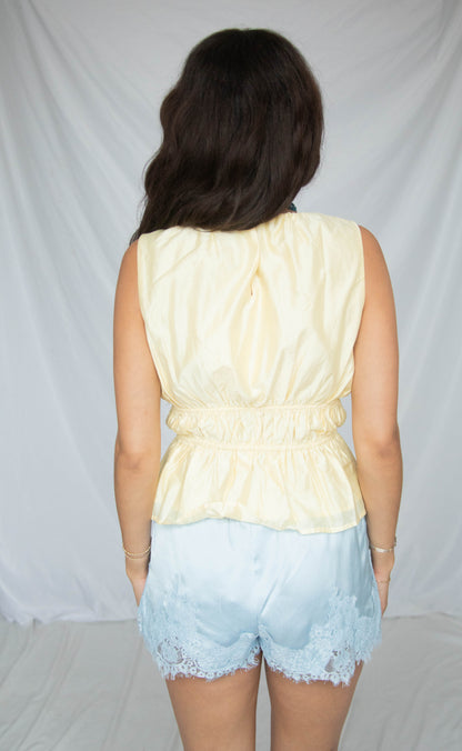 picture perfect ruched blouse