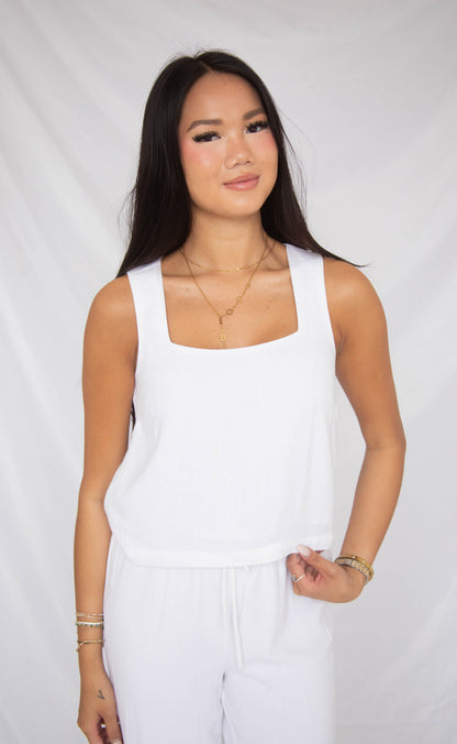 z supply: charli top - white