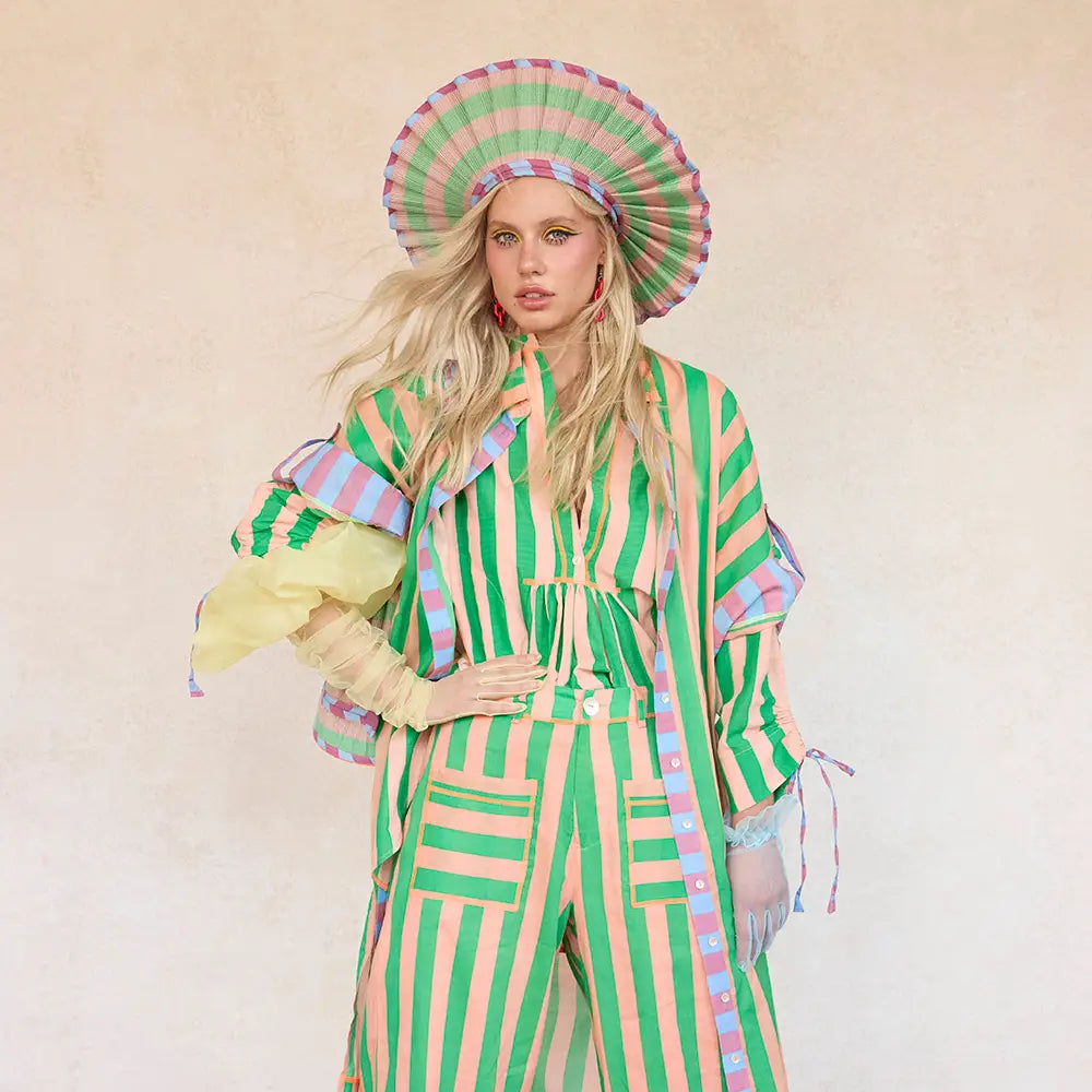 Stripe Spritz Luxe Capri Hat