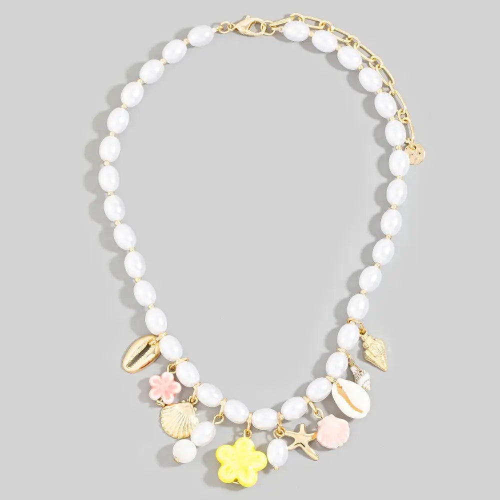 Mixed Sea Life Charm Necklace