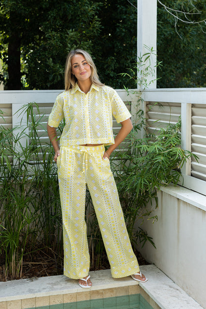 Rhodes Top - Yellow