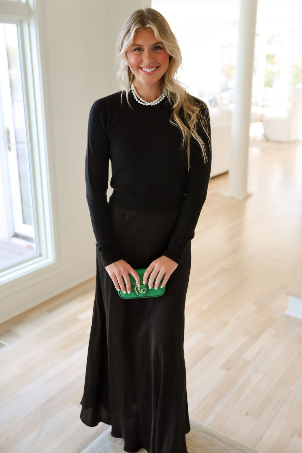 Marco Italian Viscose Skirt - Black