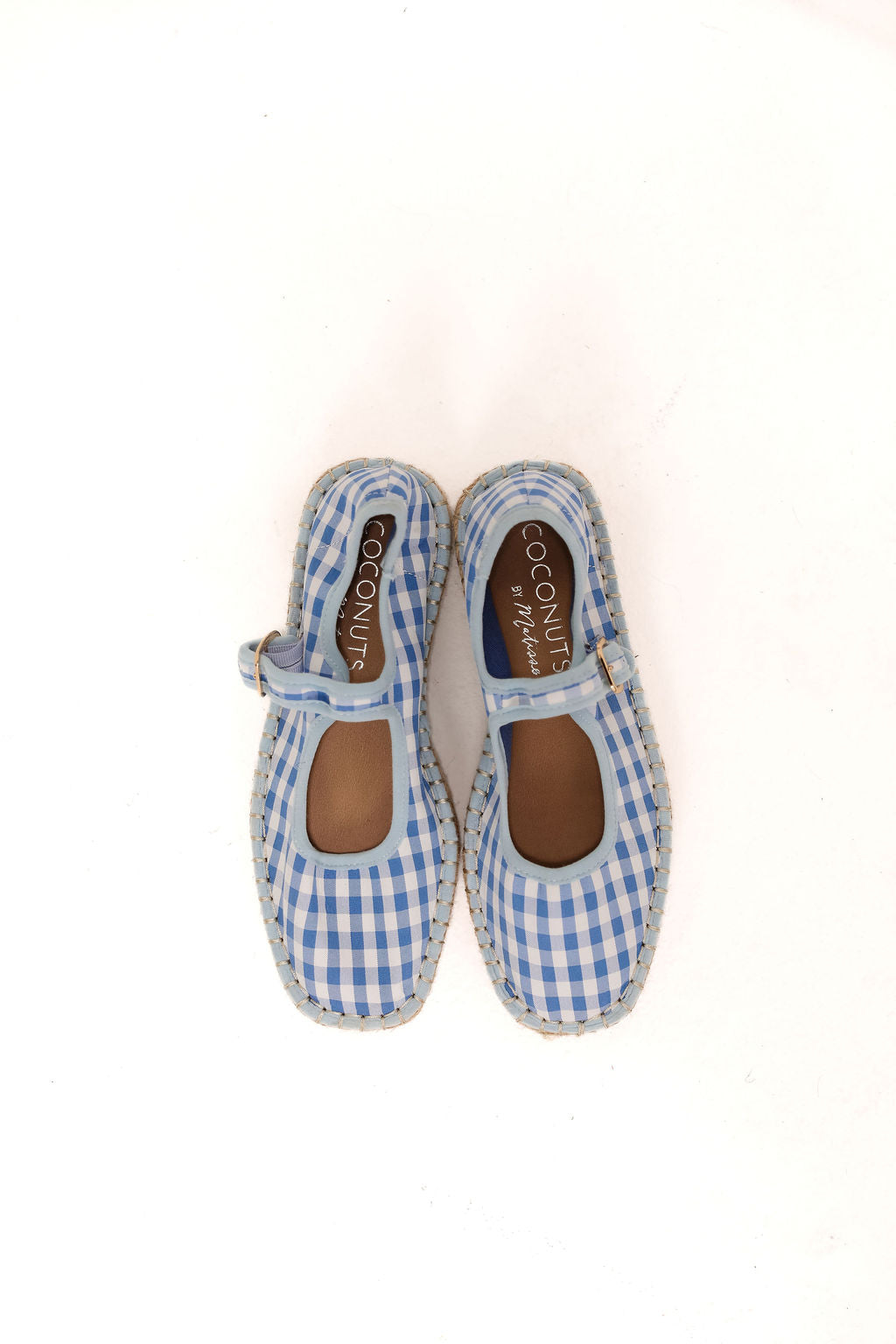 Meg Mary Jane Flat - Blue Gingham