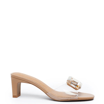 Park Ave Jewel Heel - Tea