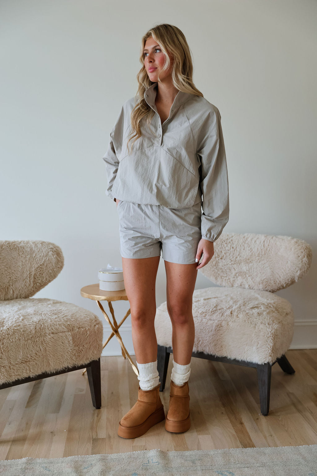 Varsity Shorts - Grey