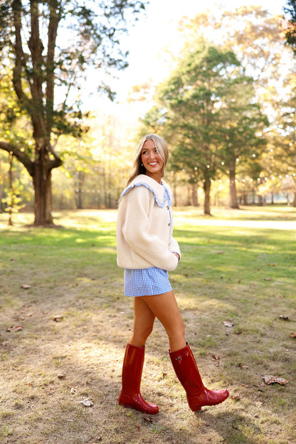 Pippa Jacket - Blue Gingham
