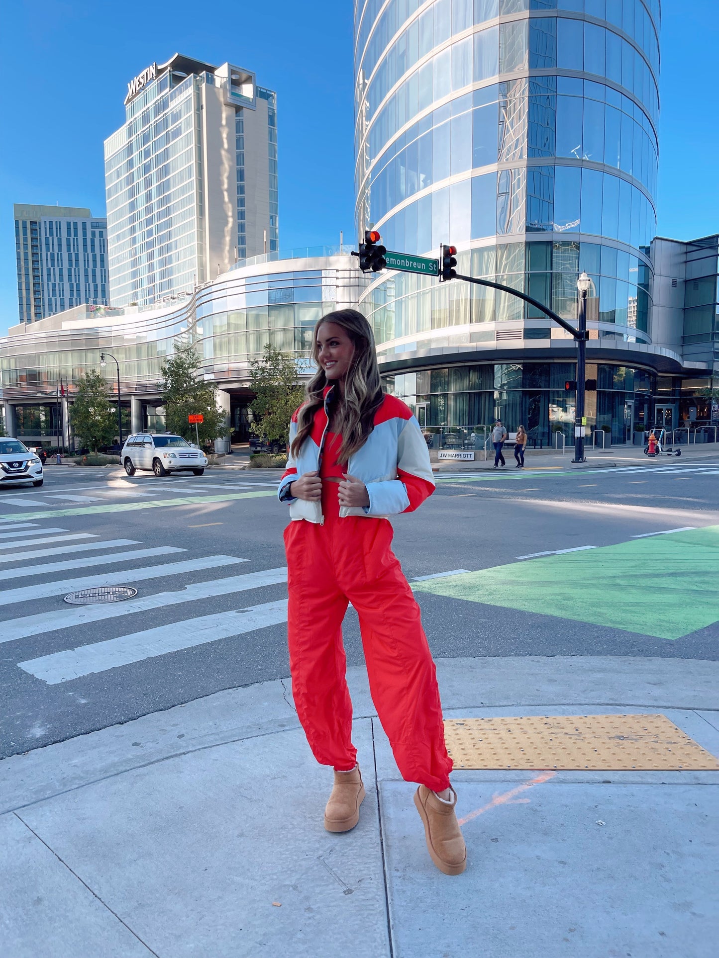 Righteous Onsie -  Red FREE PEOPLE