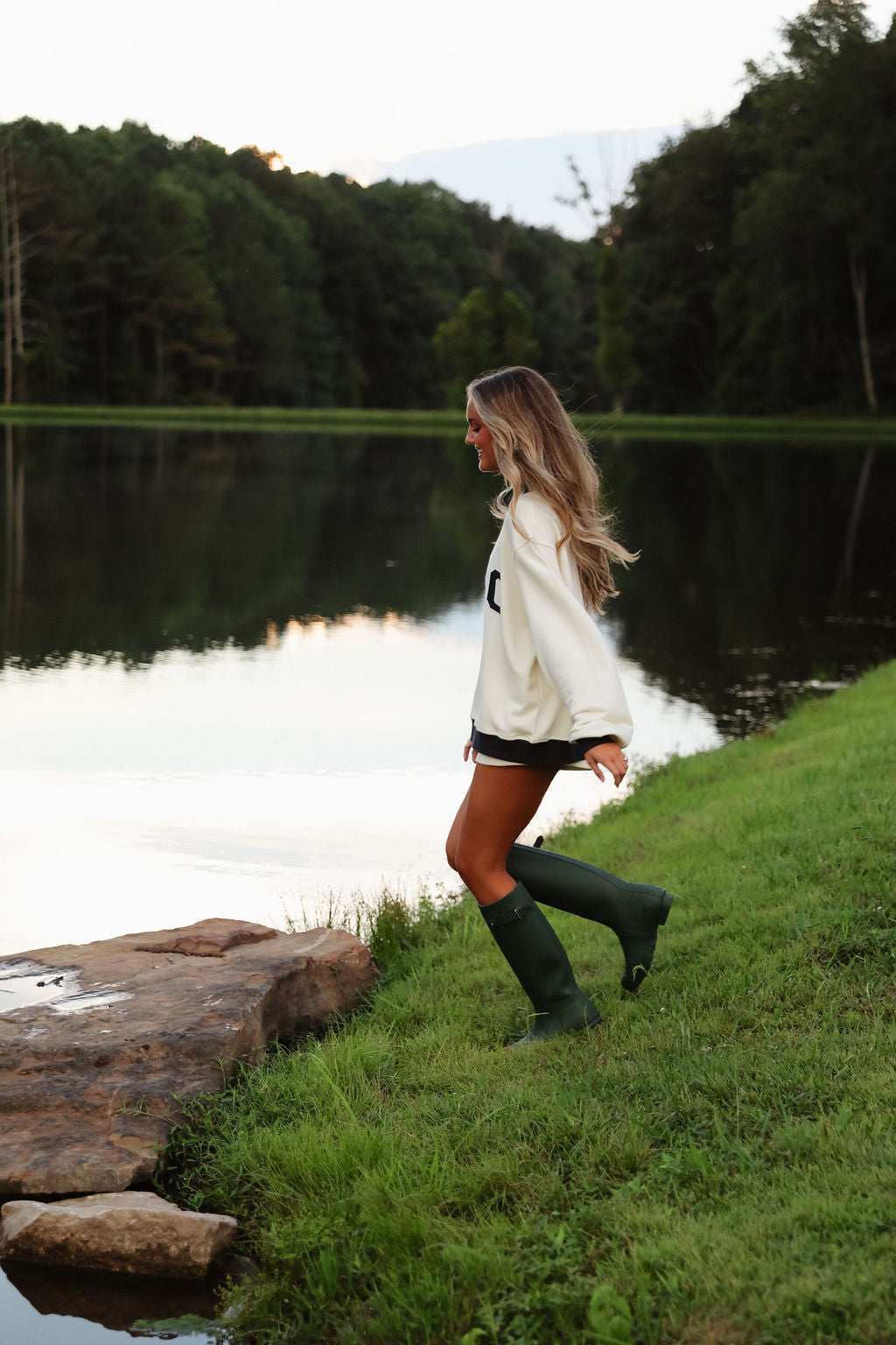 Two Tone Classic Mockneck - Vanilla
