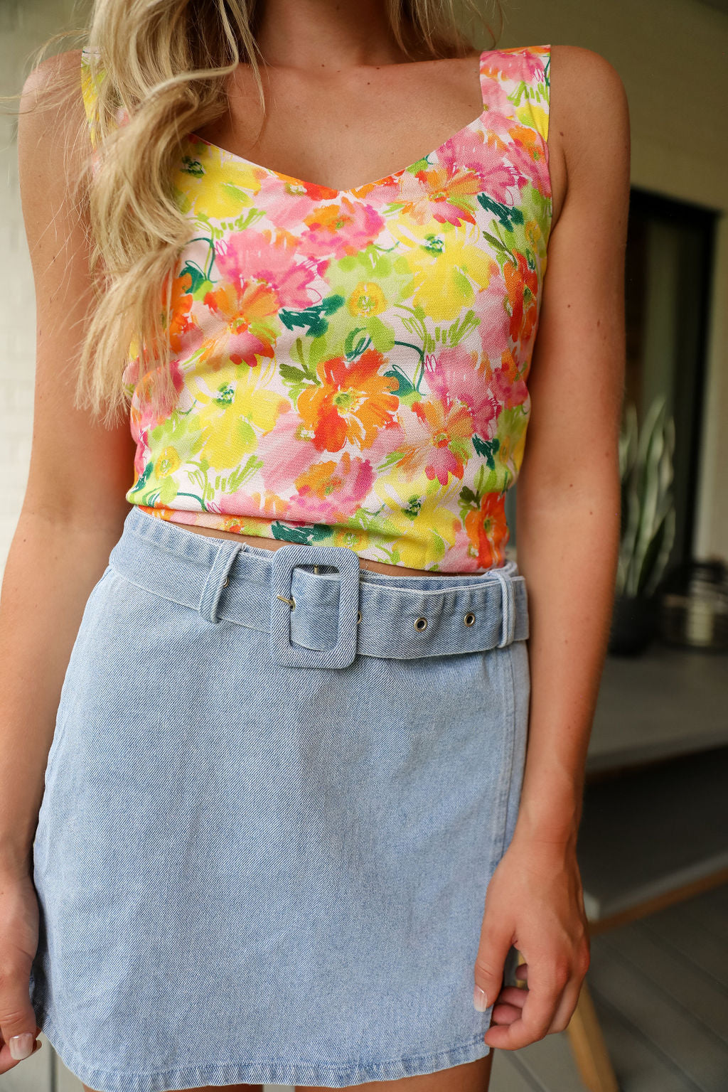 On The Road Top - Pink Floral