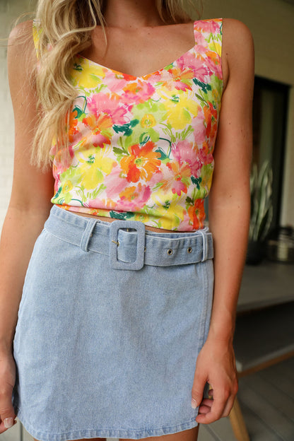 On The Road Top - Pink Floral