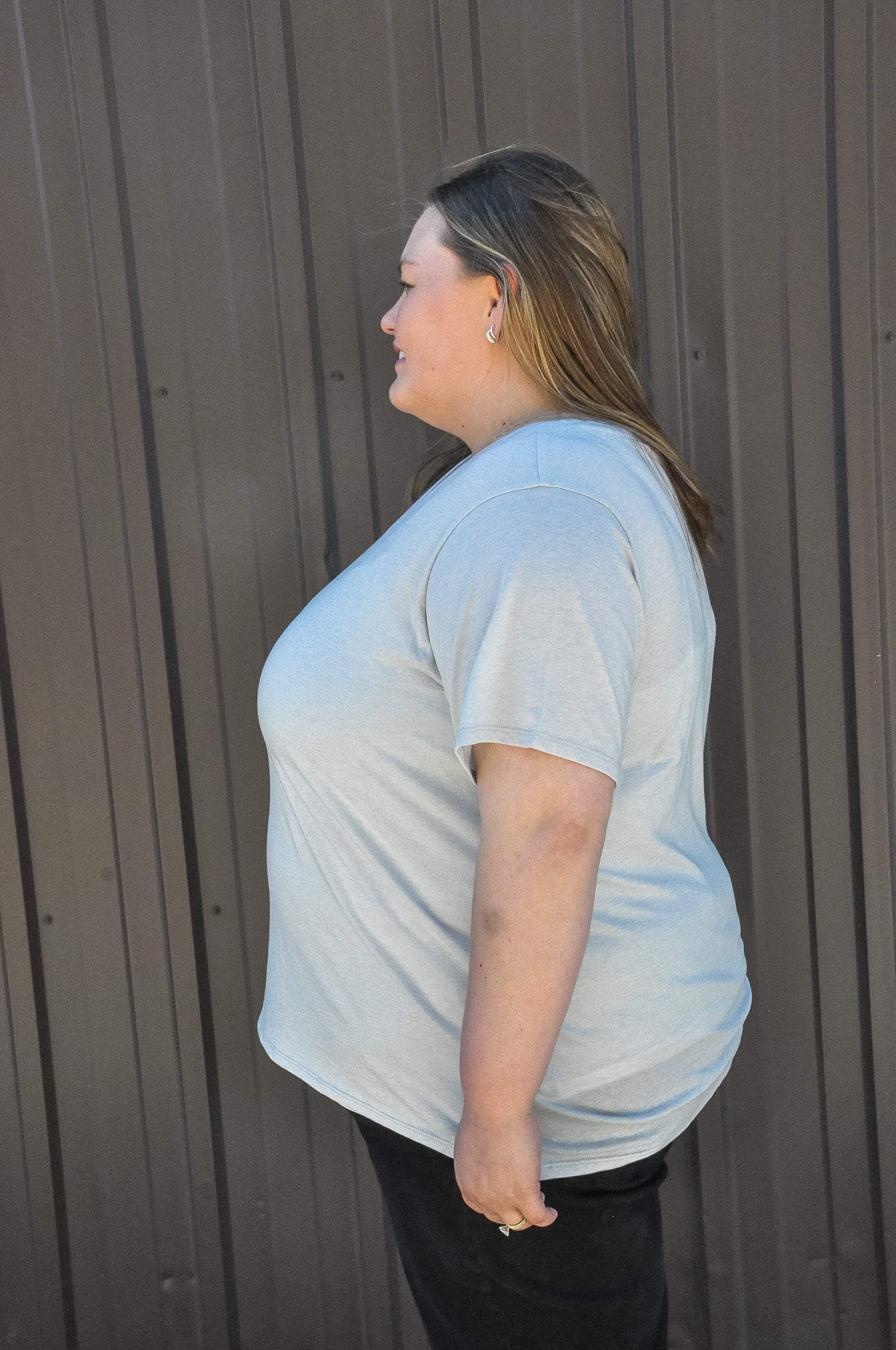 Curvy Boyfriend V-neck Tee