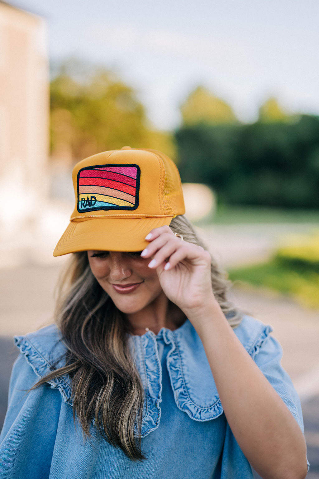 Rad Trucker Hat - Gold
