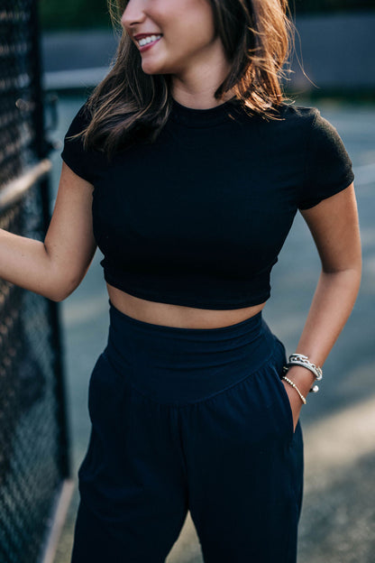 Never Better Joggers - Black FREE PEOPLE
