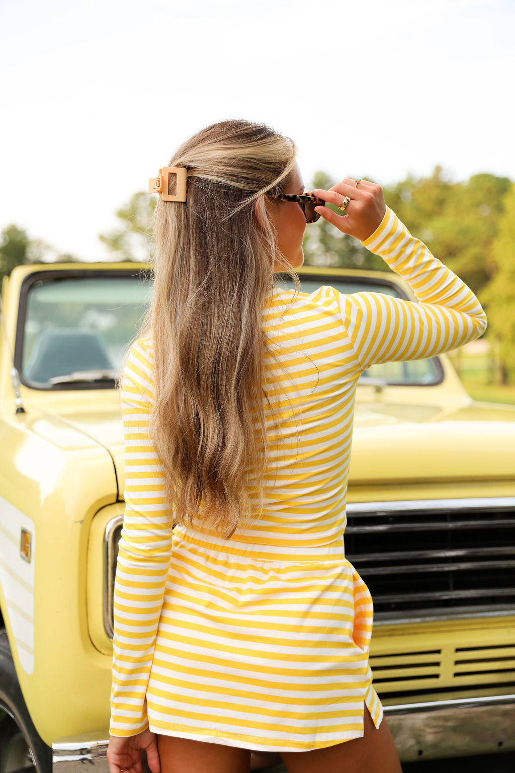 Skinny Fit Tee - Sunbeam Stripe