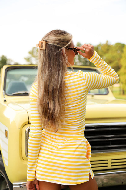 Skinny Fit Tee - Sunbeam Stripe