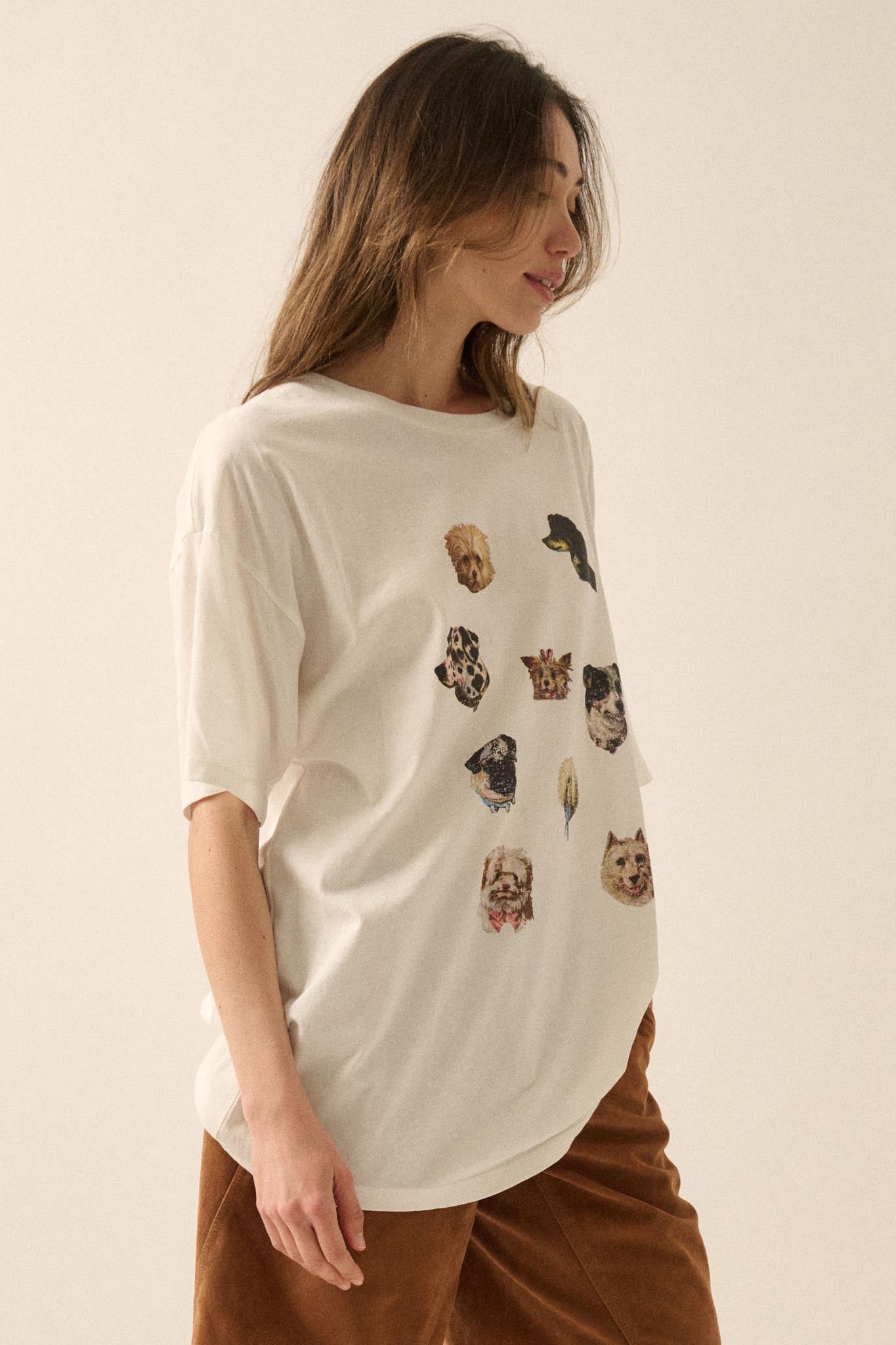 Dog Days Garment-Wash Oversize Graphic Tee